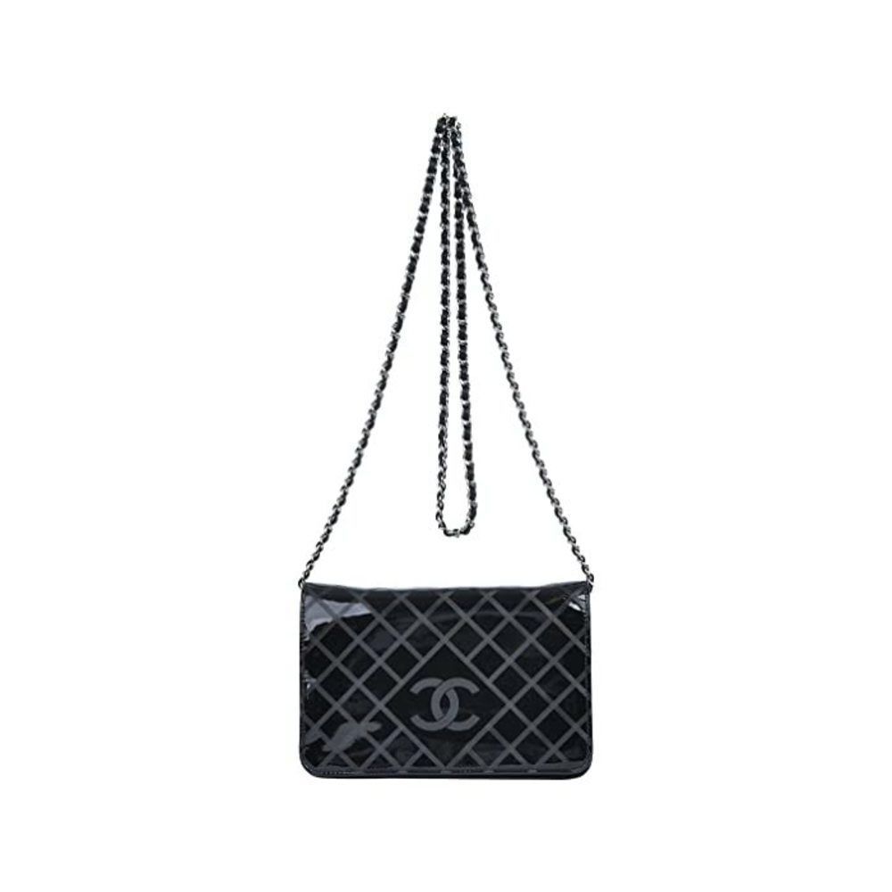 Zappos Preloved Chanel Wallet On Chain Shoulder Bag Black